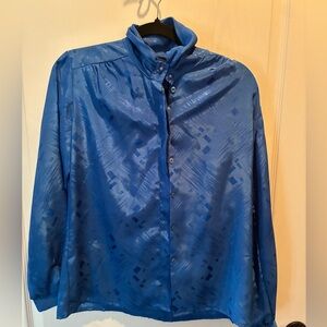 💙 Vintage BonWorth Blouse – Size 10 – Late 80s / Early 90s Sitcom Power Look